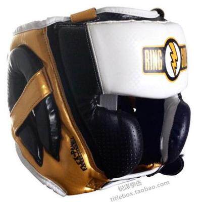 (shipped in US) RINGSIDE CHILDREN'S BOXING SAFETY HELMET LOOSE Goggle Headgear Patron Protective Face Gold
