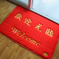 Chào mừng tấm thảm chùi chân mat phi trượt mat thảm chào đón nhà tiền sảnh cửa ra vào cho biểu tượng tùy chỉnh thương mại - Thảm thảm trải giường thay đệm