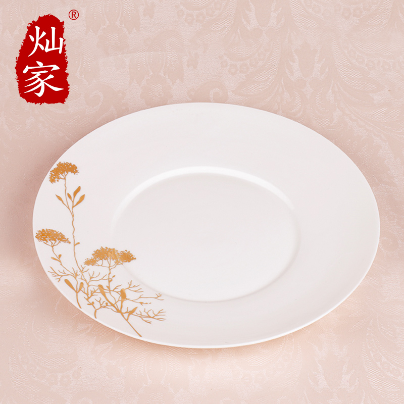 Can is continental food steak house of disc creative royal bowls disc suit western - style food plate hotel table cutlery set