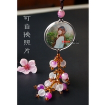 Custom acrylic photo car hanging new rearview mirror hanging photo studio blank car pendant DIY photo frame