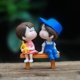 Cặp đôi hoạt hình dễ thương tạo dáng đôi búp bê tình yêu sáng tạo nhân vật phản diện trang trí vi cảnh vật trang trí nhỏ trang tri phong khach dep Trang trí nội thất