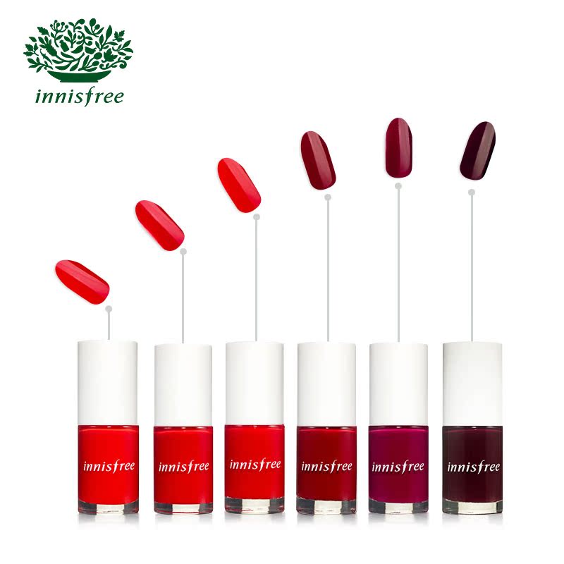 innisfree/悦诗风吟 生机指甲油红色系列 快干持久裸色显白 11色