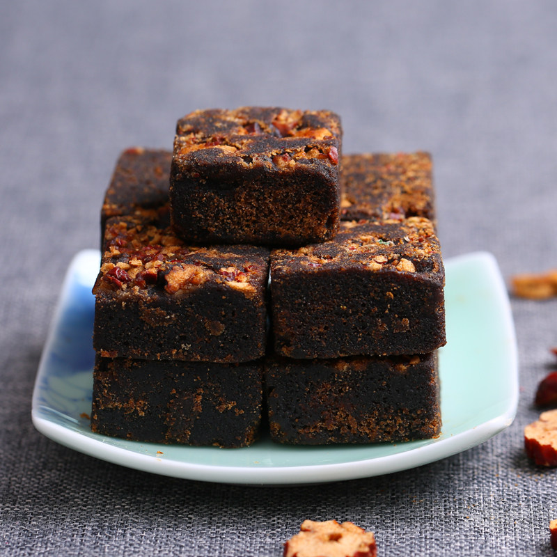 云南特产古法红枣黑糖260克/罐 手工熬制元宝黑糖块姜茶土红糖