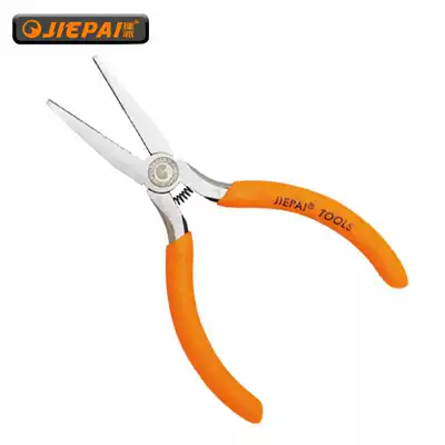 Jiepai 5 6 high carbon steel flat nose pliers (toothless) Pliers hand pliers Tiger pliers electrical tongs