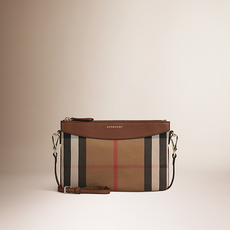 BURBERRY/博柏利House 格纹皮革手拿包 39753741