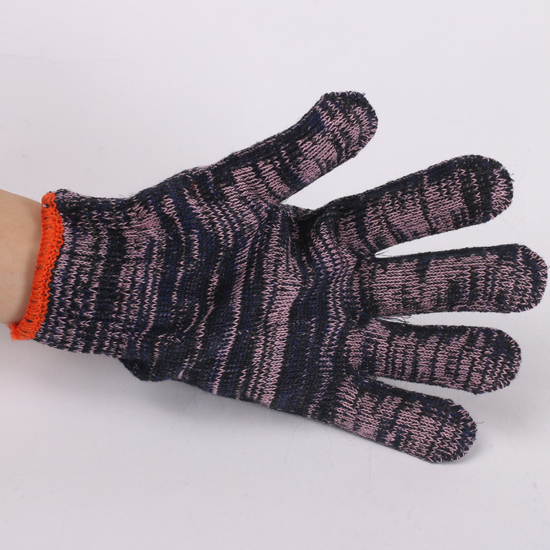 2019 new labor insurance gloves cotton nylon gloves safflower wear-resistant cotton yarn gloves work wool gloves