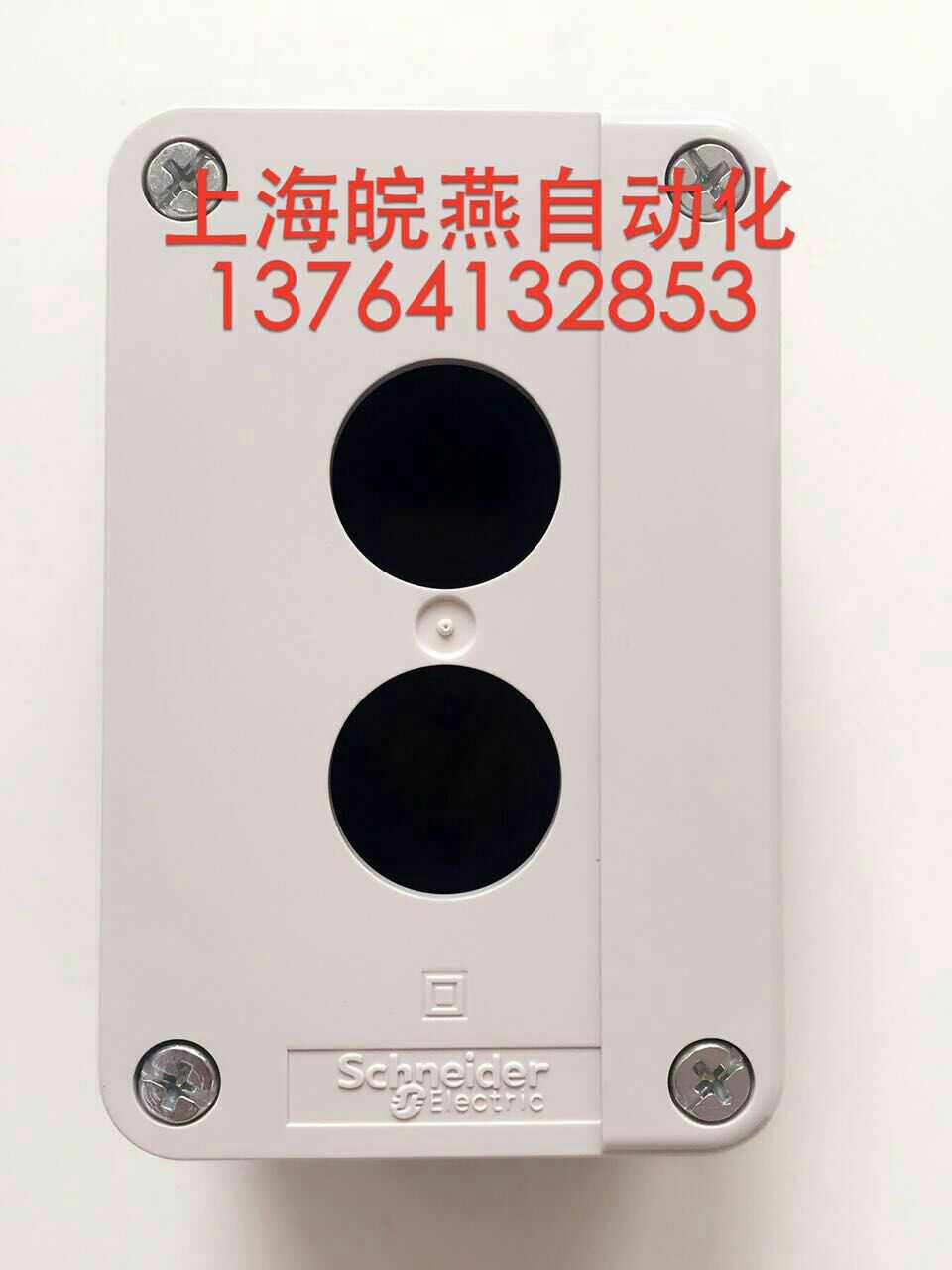 The Schneider II-hole button box XALB02C