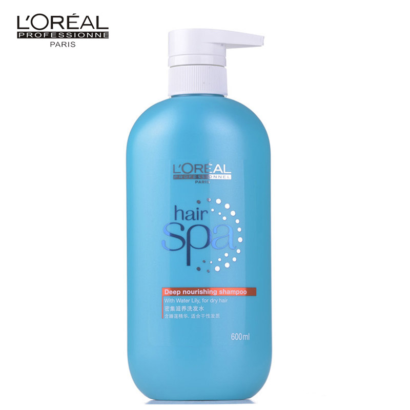 欧莱雅正品 丝泉密集滋养洗发水600ml 睡莲精华滋养修护干性发质