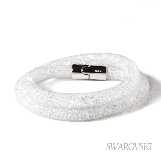 SWAROVSKI施华洛世奇Stardust 星尘双圈手环（白色）