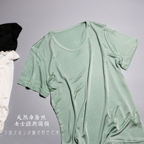 Base paragraph 100 lap bifacial knit genuine silk T-shirt female elastic short sleeve 100 mulberry silk round collar hit bottom display slim blouse