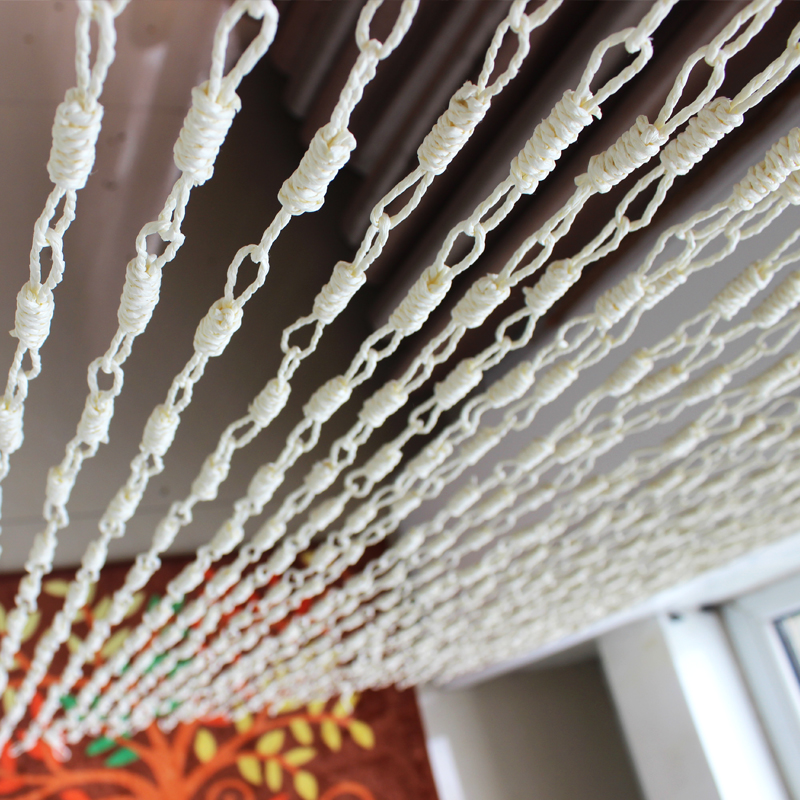 Grass-knitted hanging curtain partition door curtain Kindergarten handmade curtain finished corn leather paper rope pituitary curtain hanging curtain screen environmentally friendly