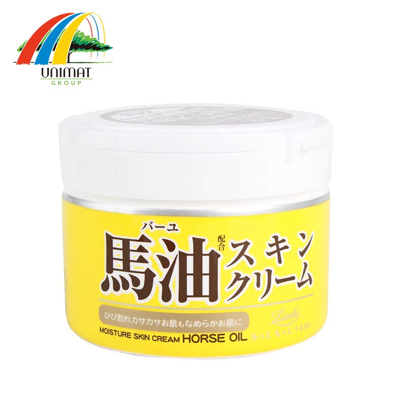 日本发 unimat Loshi 马油护肤霜 补水保湿 防干裂 220g
