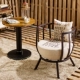 Vương miện Anh phong cách Mỹ đơn giản retro thanh sofa phòng khách hiên ban công giải trí rèn sắt đồ nội thất sofa ba mảnh - Bàn ghế ngoài trời / sân bộ bàn ghế ban công Bàn ghế ngoài trời / sân