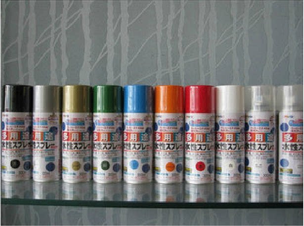 Japan imports Asahi water-based paint Multi-purpose graffiti spray paint cans furniture glass plastic metal wall surface