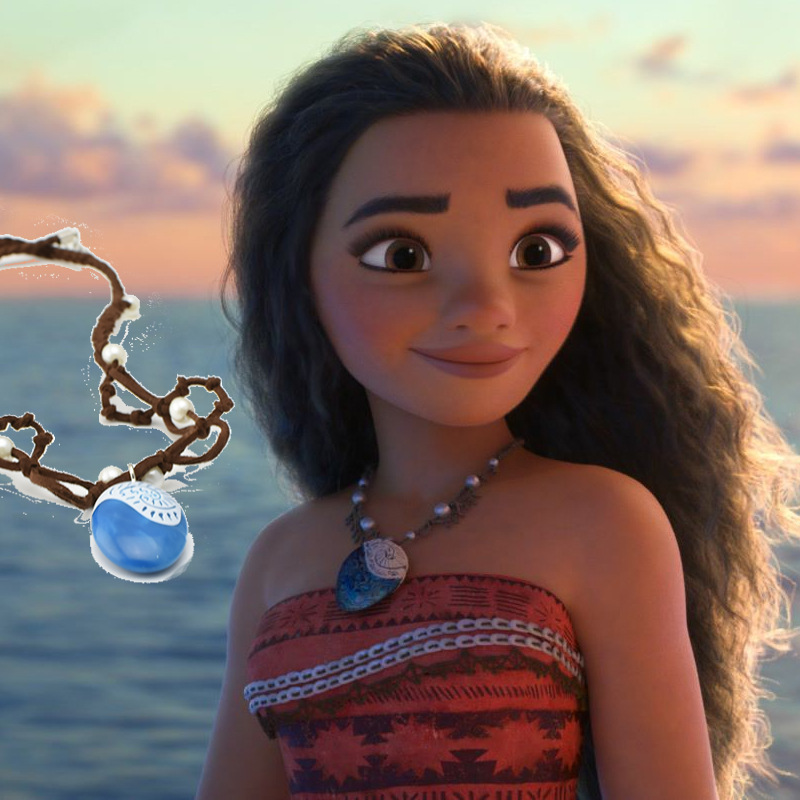 European and American Moana-Inspired Necklace, Moana's Heart of Te Fiti Pendant, Creative Gift