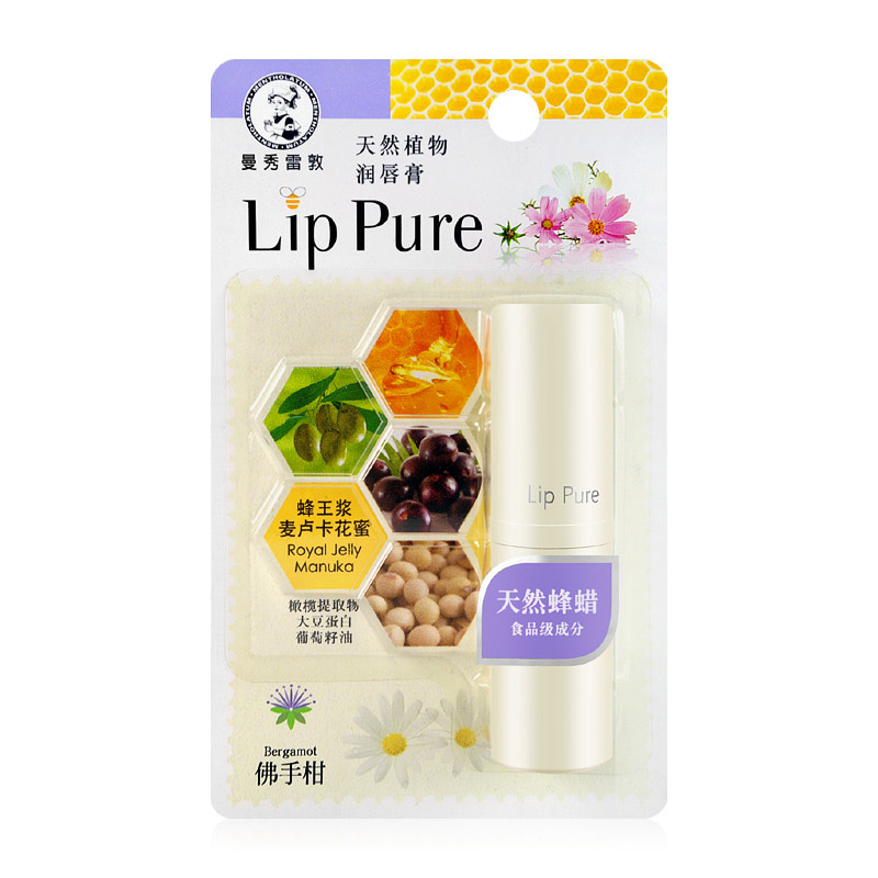 Mentholatum/曼秀雷敦天然植物润唇膏4g 男女无色补水保湿滋润