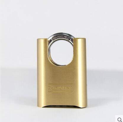 Original set MasterLock Masterlock 177MCND brass bag hook bottom open password padlock 177D
