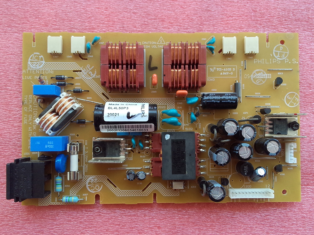 Original plant Philips LCD power supply board BL4L50P3 four lamp small mouth high pressure plate real shot