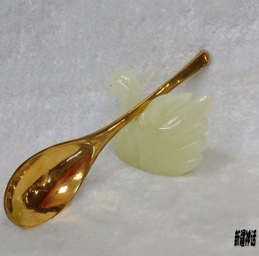 Indian handicraft pure copper products Household oval spoon is a blessing for people who lack copper