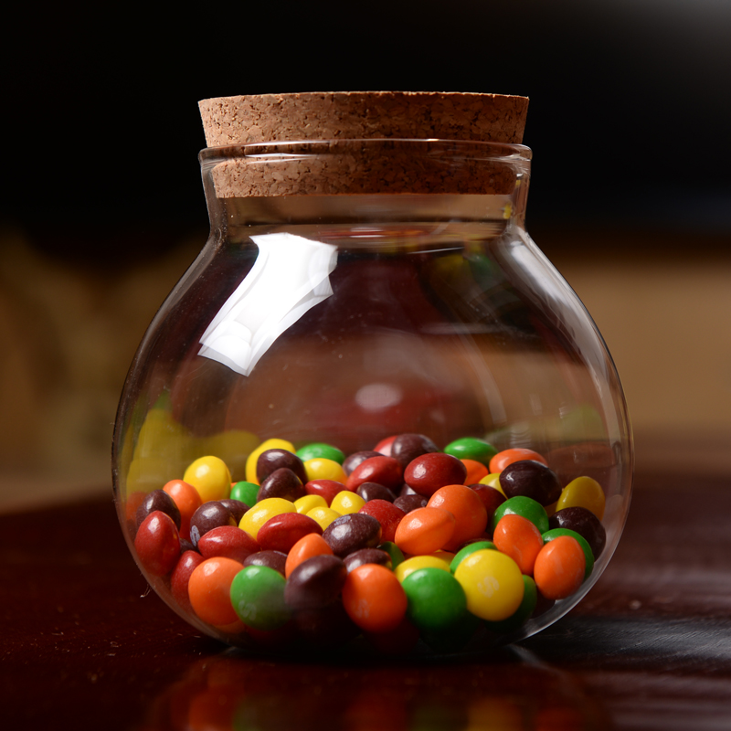 Microscape Glass Bottle Moss Moss Multi-Meat Plant Vase Soft Cork Sealed Jar Tea Leaf Jars