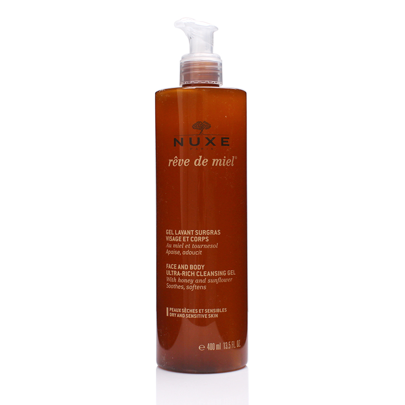 NUXE/欧树蜂蜜洁肤凝胶/啫喱400ml 身体面部即可