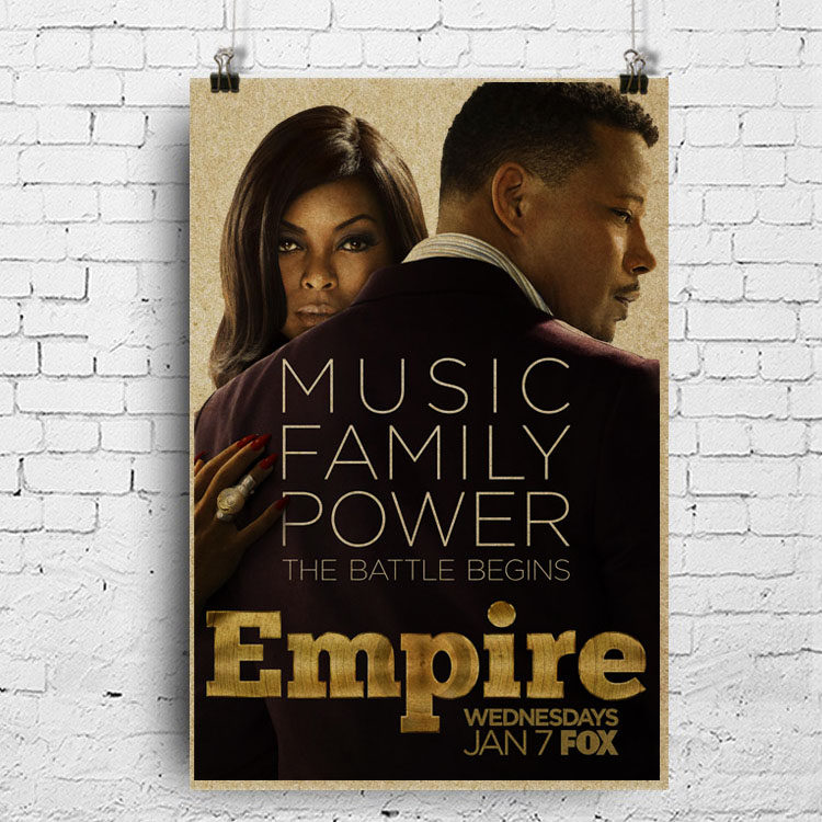 Hip hop empire poster classic American drama empire Terrence Howard kraft paper