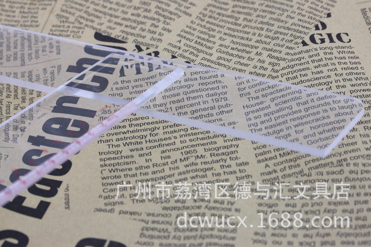 Little angel T590 T-ruler 90cm glass T-scale scale drawing ruler More than five delivery special ruler black