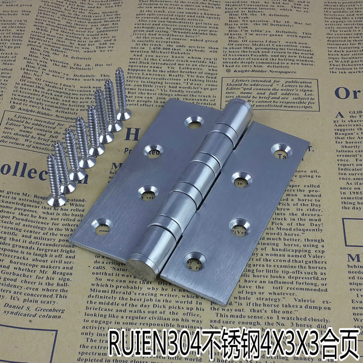 RUIEN304 Stainless Steel 4x3x3 Hinge Silent Bearing Hinge Hinge Fire Door Hinge Price