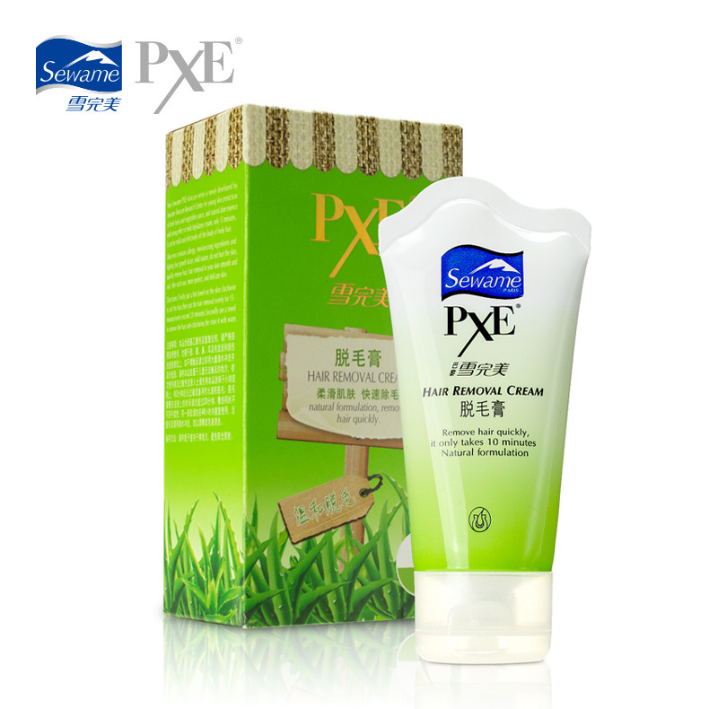 雪完美pxe美体脱毛膏 腿毛腋下 温和滋润男女士 正品