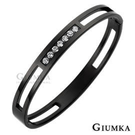台湾官网直邮进口【GIUMKA】耀眼恋曲男款宽版手环 黑金 单个价格