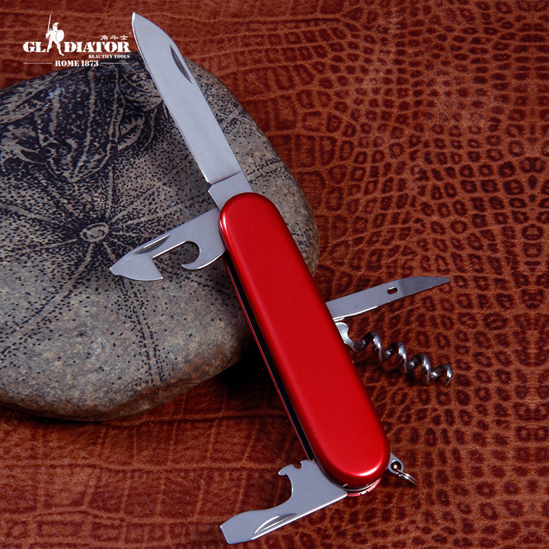 Gladiator Classic Multifunction Army Knife Stainless Steel Multifunction Folding Small Knife 5 Open Army Knife-Taobao