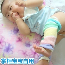 Spring and summer baby breathable knee pads thick socks young and child loose socks men and women baby crawling leg pads