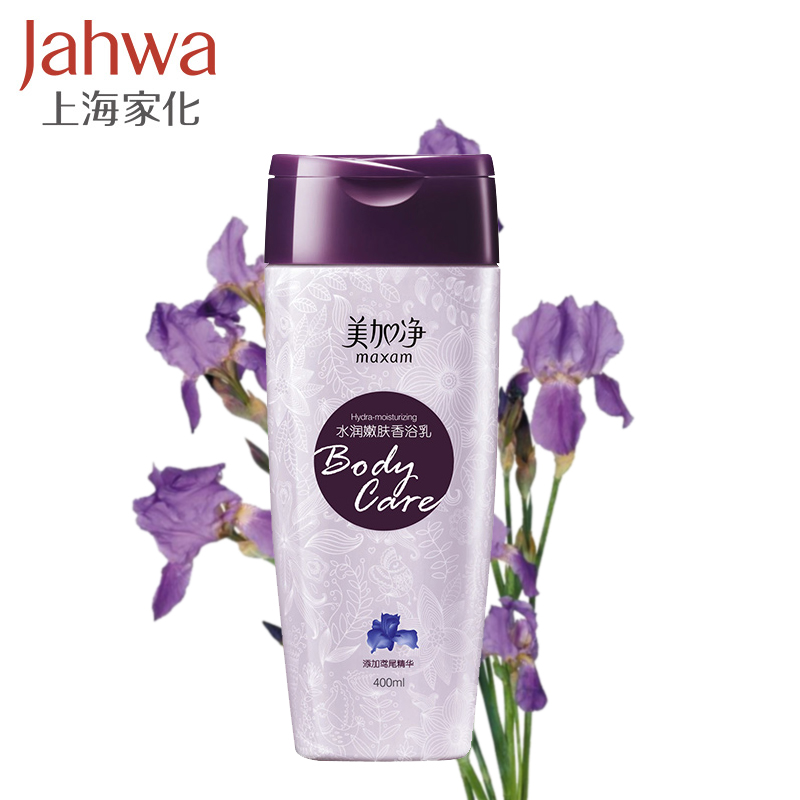 上海家化美加净水润嫩肤香浴乳沐浴露400ml鸢尾精华持久留香正品