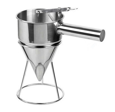 Stainless steel octopus funnel small ball tool tapered funnel made cream cake tip nozzle funnel to send shelf