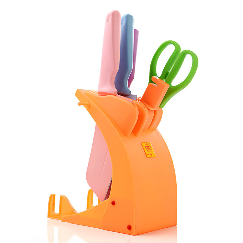 套刀 彩刀彩色套刀 厨房套刀 多彩生活  菜刀刀具