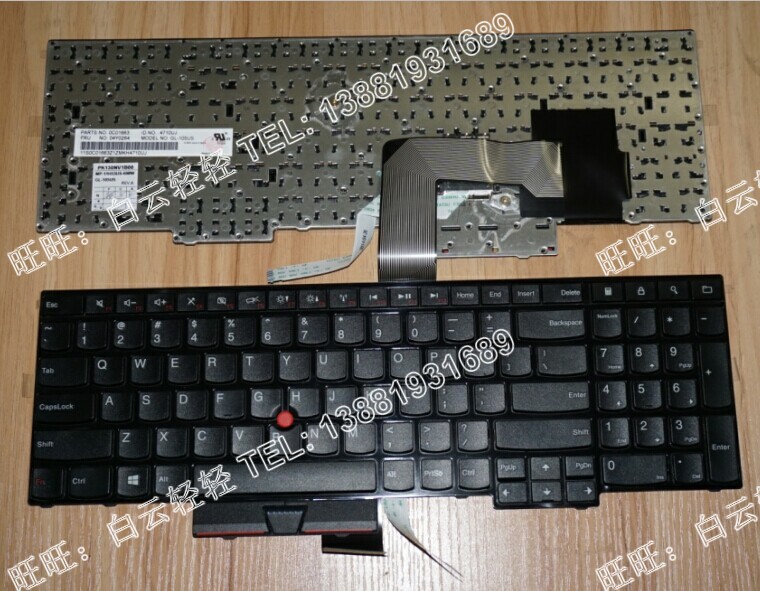 New original fit IBM Thinkpad E530 E535 E545 E545 keyboard without folding marks