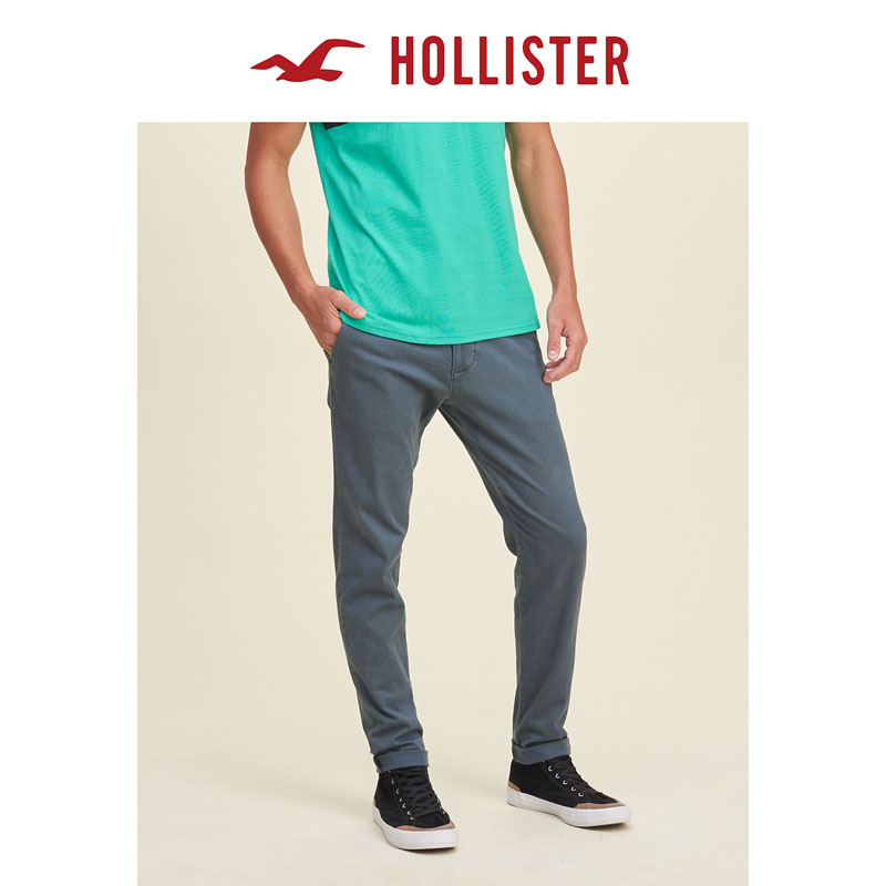 Hollister 瘦腿卡其裤 带有拉链前襟 男 120786