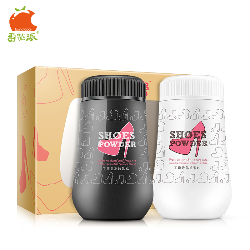 番茄派 干爽香氛足粉套装 蜜粉晶粉吸汗去异味  包邮