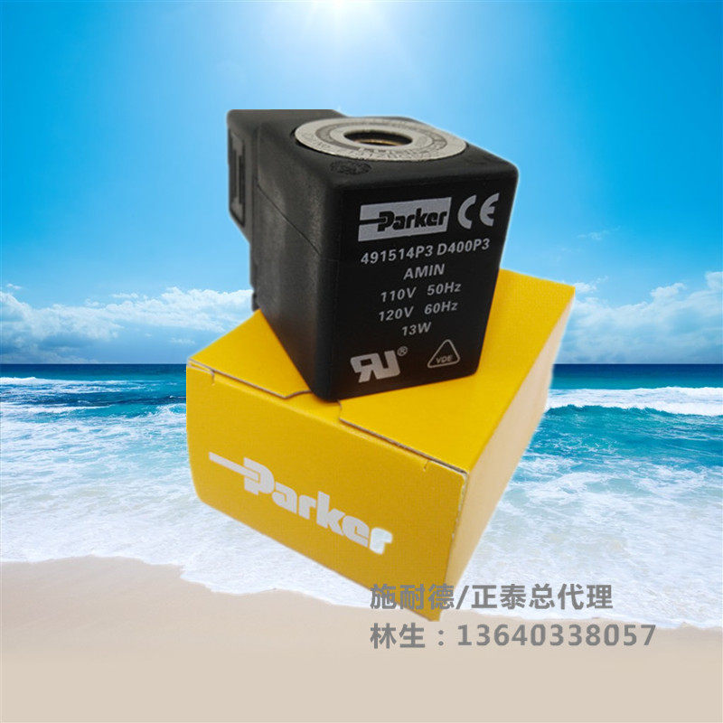 Original Parker solenoid valve coil 491514P3 D400P3 491514P3 D4F AC 110V