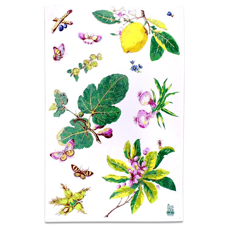 UK Tourism Royal Collections Cultural Creativity Memorial Gift Boutique Platinum Ham Palace Tea Towels Garden Fruit Motif-Taobao