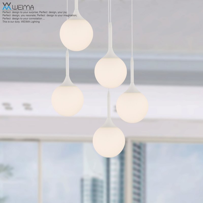 维玛现代简约创意北欧圆球吊灯p587