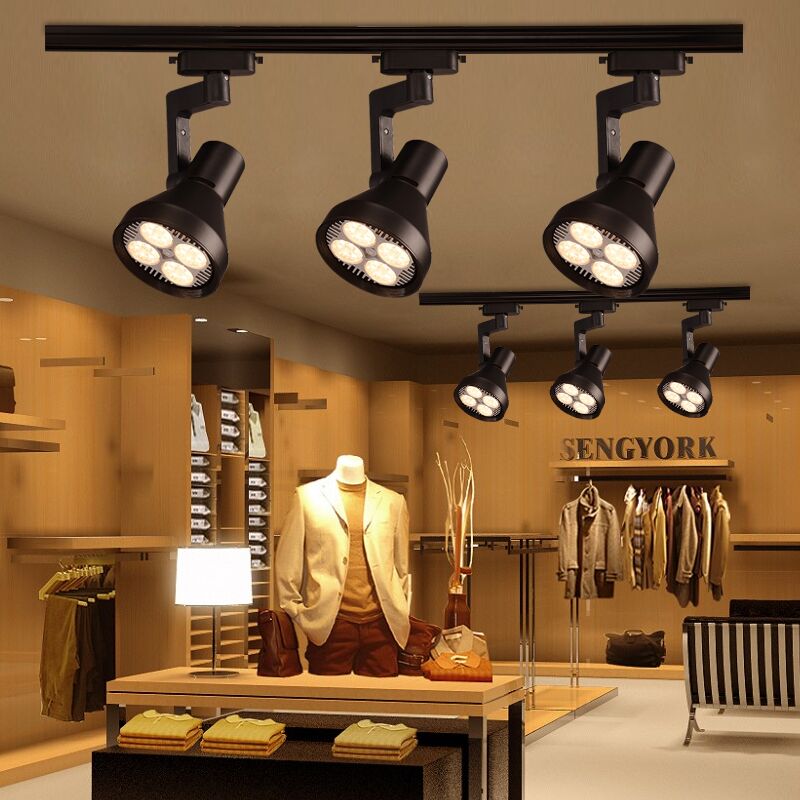 LED track light PAR30 35W clothing store spotlight 40W track light instead of metal halide lamp 70 watts P30