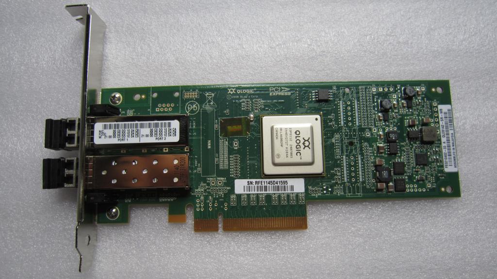 Fiber Optic 10 Gigabit network card QLOGIC QLE8142-SR-WB new in stock with 2 10G multimode modules