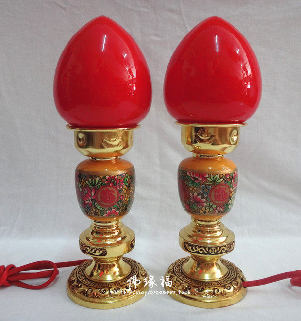 Buddha Supplies Copper Alloy Lamp Buddha Lamp Lotus Lamp Changming Lamp for LED Buddha Lamp Electric Candle Lamp Wealth Lamp