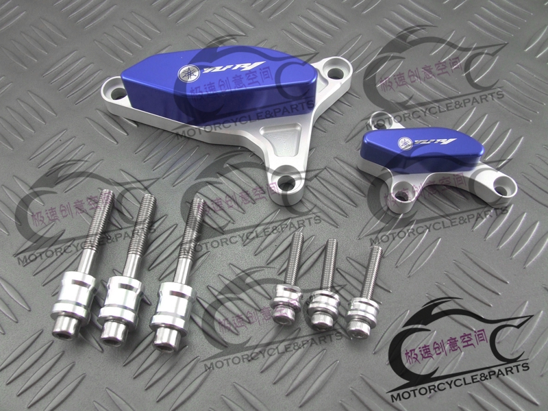 Yamaha Mountain leaf R1 04-05-06-07-08 all-aluminum alloy engine cover anti-fall block protection block