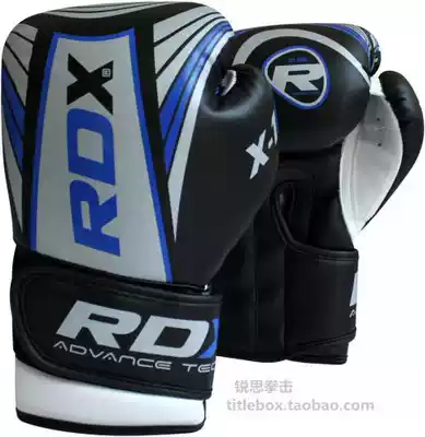 (Shipped from the United States)Original RDX children's boxing gloves Sanda Muay Thai gloves children's boxing gloves blue and white