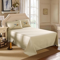 100% cotton cotton sheets White beige Single bed Double bed 1 5m bed 1 8m bed Half price