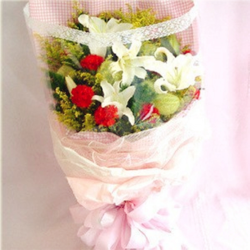 感恩老师节探望康乃馨百合同城鲜花速递北京丰台顺义昆山市鲜花店