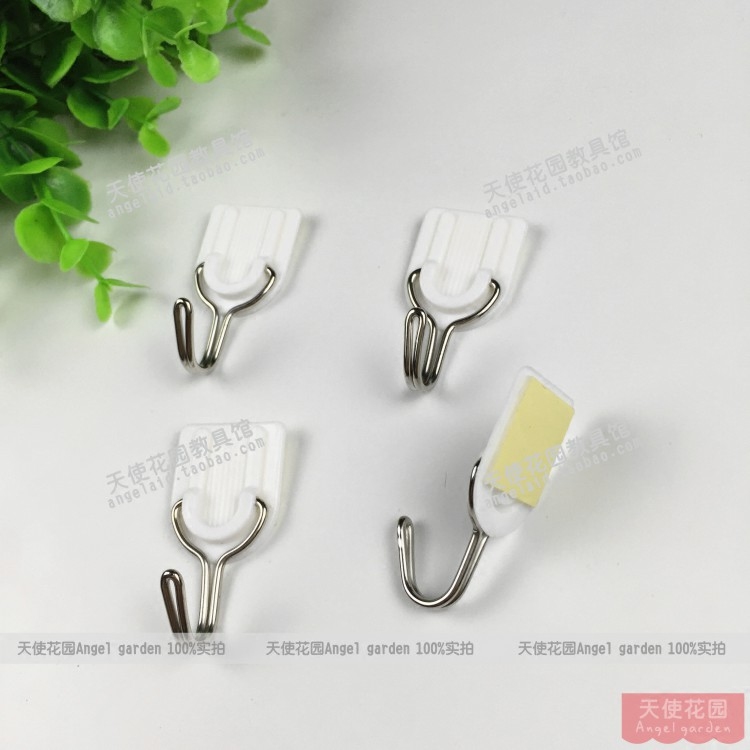 Kindergarten curtain white decoration bonded with trace hook door after hook 6 hook viscose type