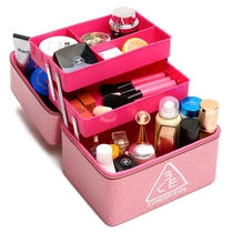 Girl heart cosmetic bag large-capacity female portable storage box Korean version of the large dressing bag portable multi-layer household box